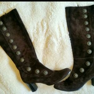 Stunning Suede 10n 9 Brown Tall Boots Festival